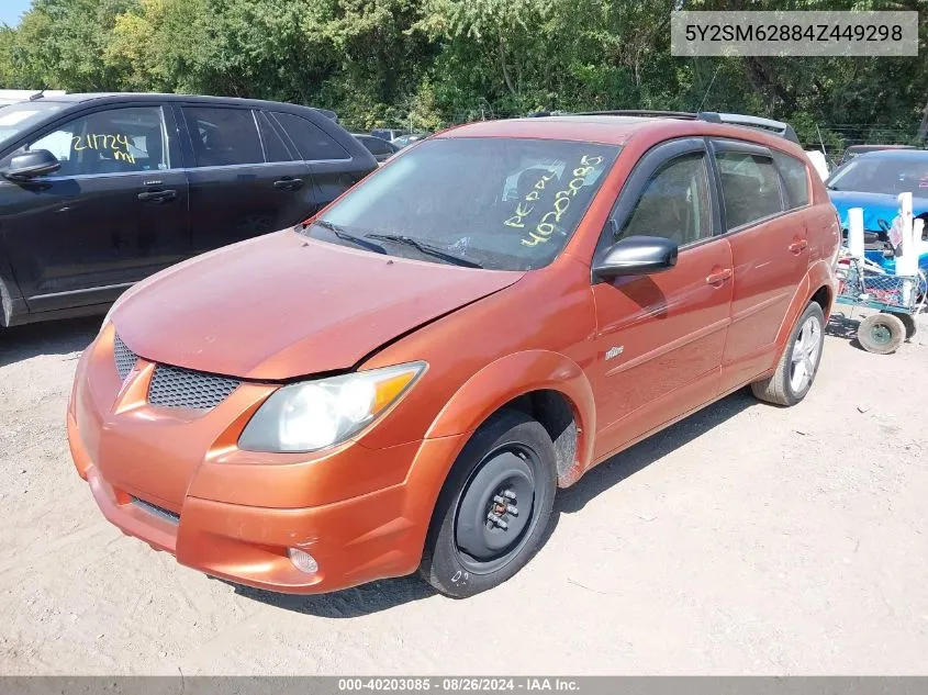 5Y2SM62884Z449298 2004 Pontiac Vibe