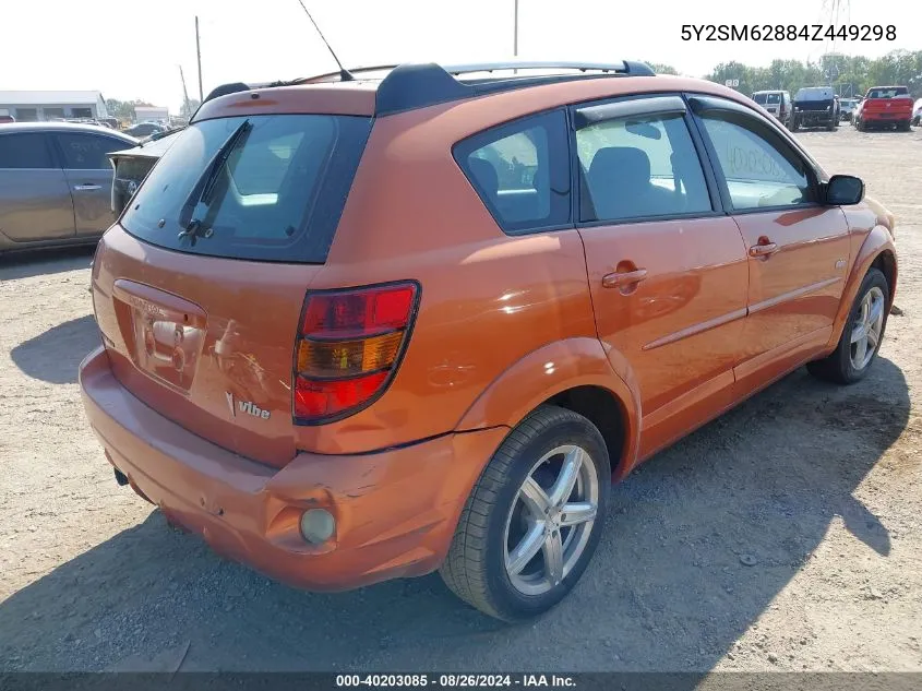 5Y2SM62884Z449298 2004 Pontiac Vibe