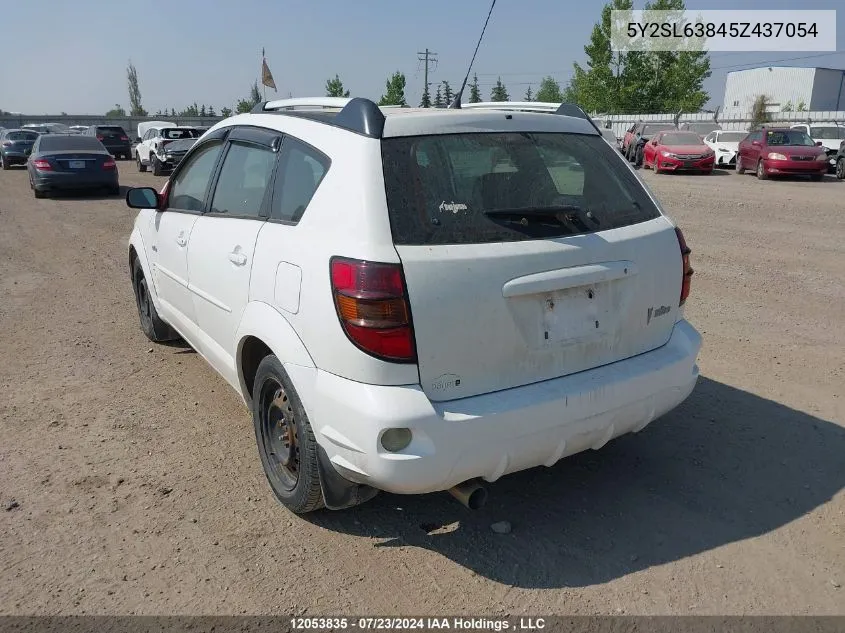 2005 Pontiac Vibe VIN: 5Y2SL63845Z437054 Lot: 12053835