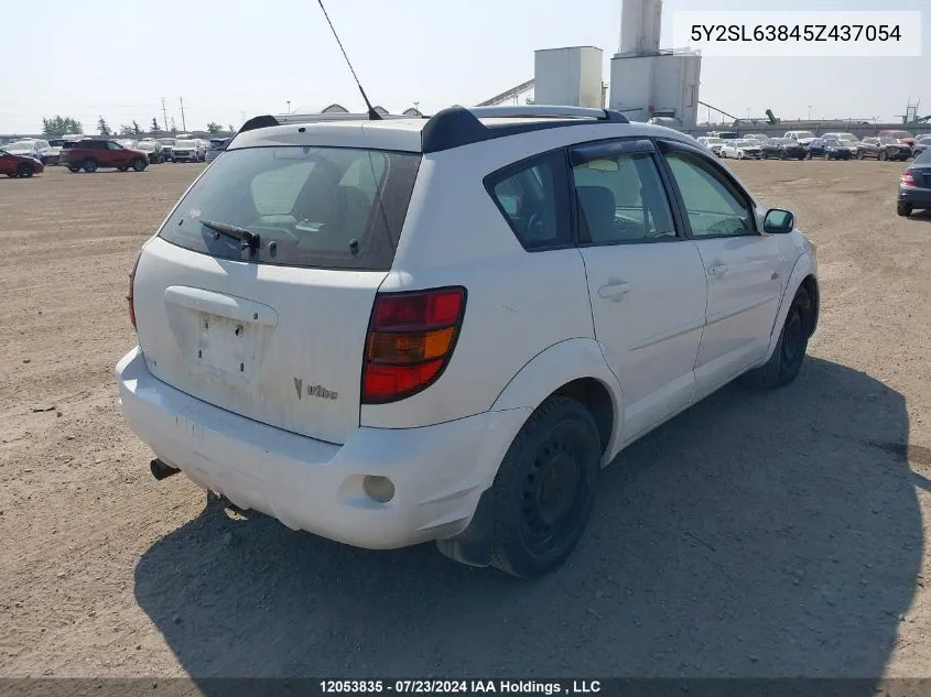 2005 Pontiac Vibe VIN: 5Y2SL63845Z437054 Lot: 12053835