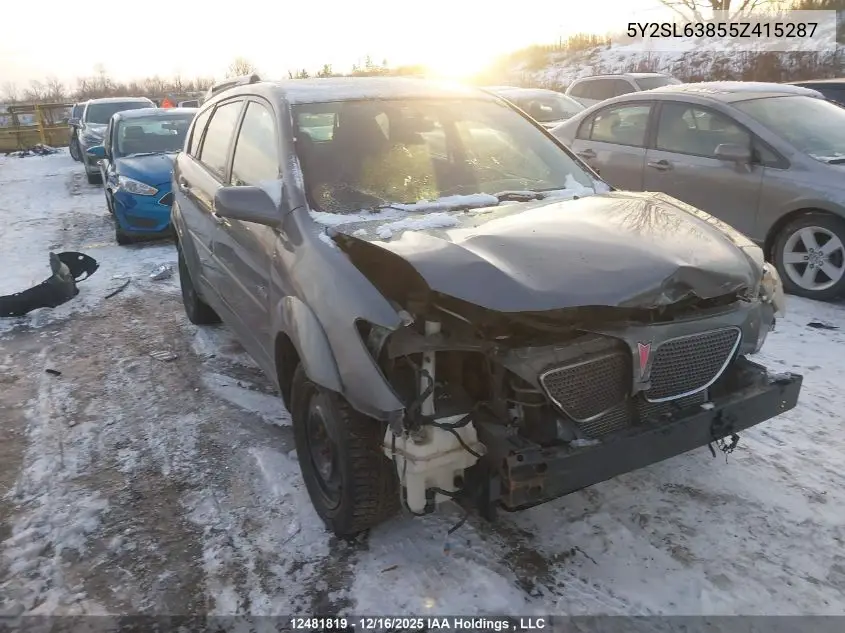5Y2SL63855Z415287 2005 Pontiac Vibe