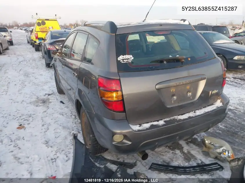 5Y2SL63855Z415287 2005 Pontiac Vibe