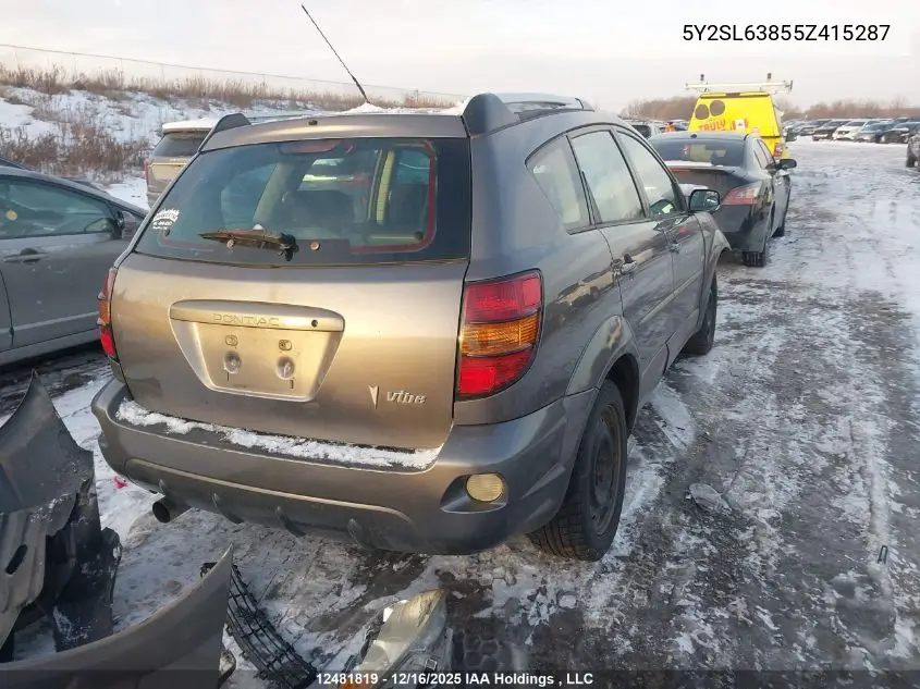 5Y2SL63855Z415287 2005 Pontiac Vibe