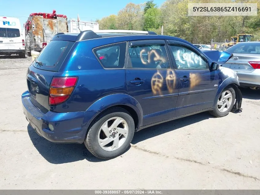 5Y2SL63865Z416691 2005 Pontiac Vibe