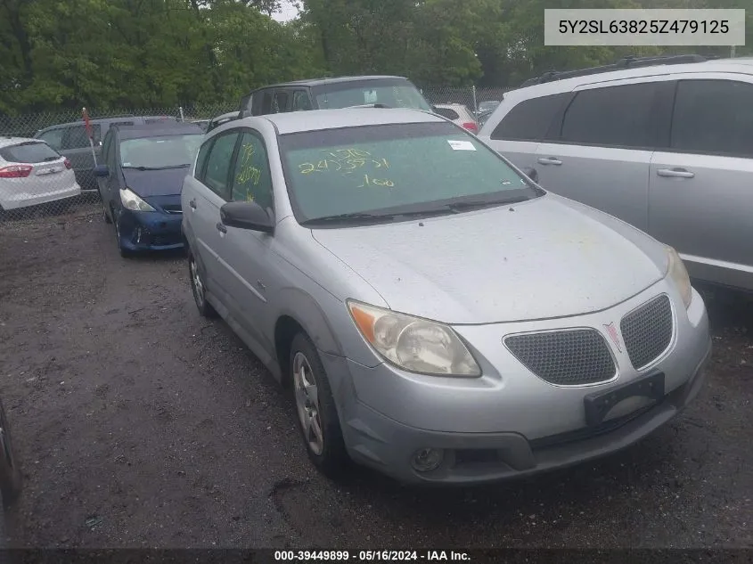 2005 Pontiac Vibe VIN: 5Y2SL63825Z479125 Lot: 39449899