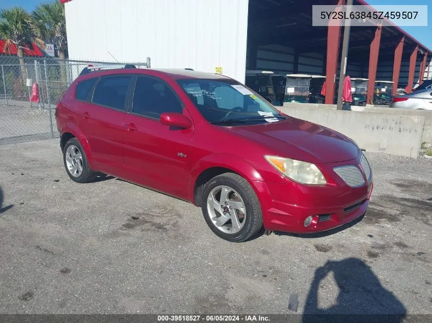 2005 Pontiac Vibe VIN: 5Y2SL63845Z459507 Lot: 39518527