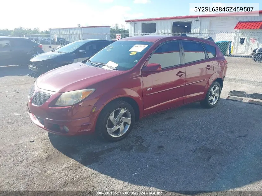 2005 Pontiac Vibe VIN: 5Y2SL63845Z459507 Lot: 39518527