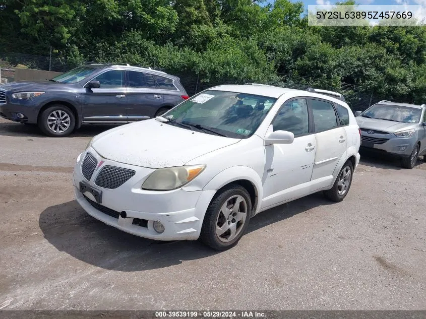 2005 Pontiac Vibe VIN: 5Y2SL63895Z457669 Lot: 39539199