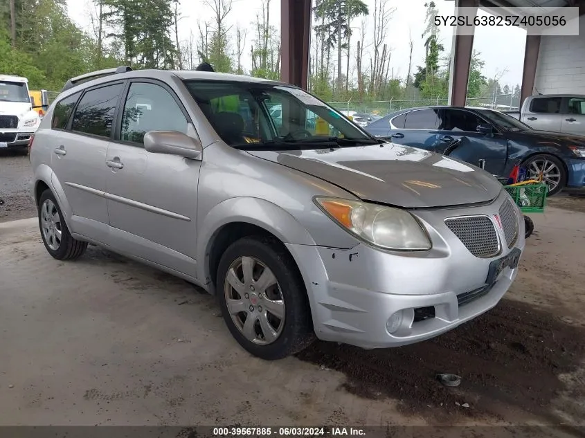 2005 Pontiac Vibe VIN: 5Y2SL63825Z405056 Lot: 39567885