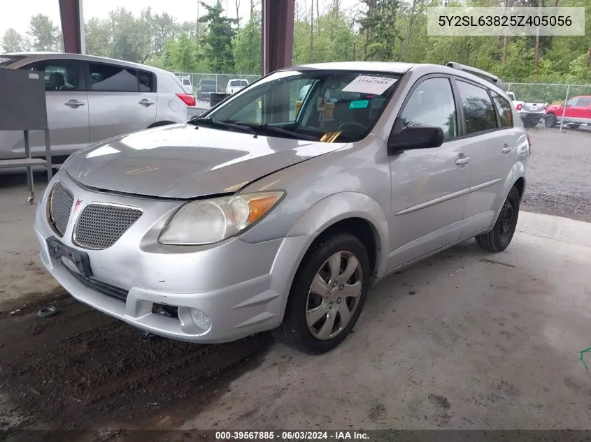 2005 Pontiac Vibe VIN: 5Y2SL63825Z405056 Lot: 39567885