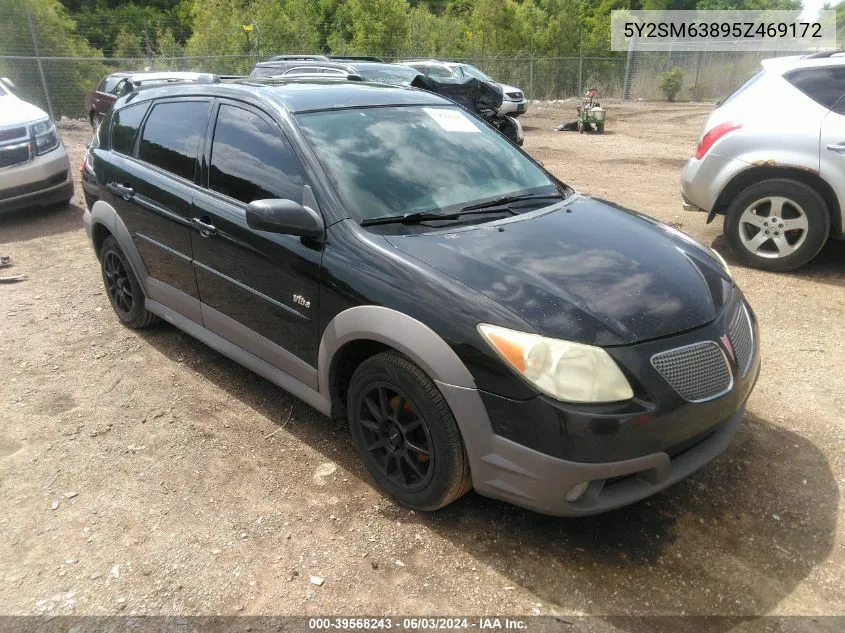 2005 Pontiac Vibe VIN: 5Y2SM63895Z469172 Lot: 39568243