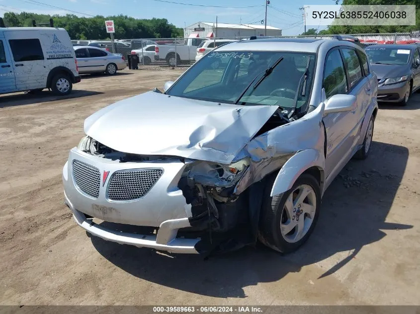 5Y2SL638552406038 2005 Pontiac Vibe