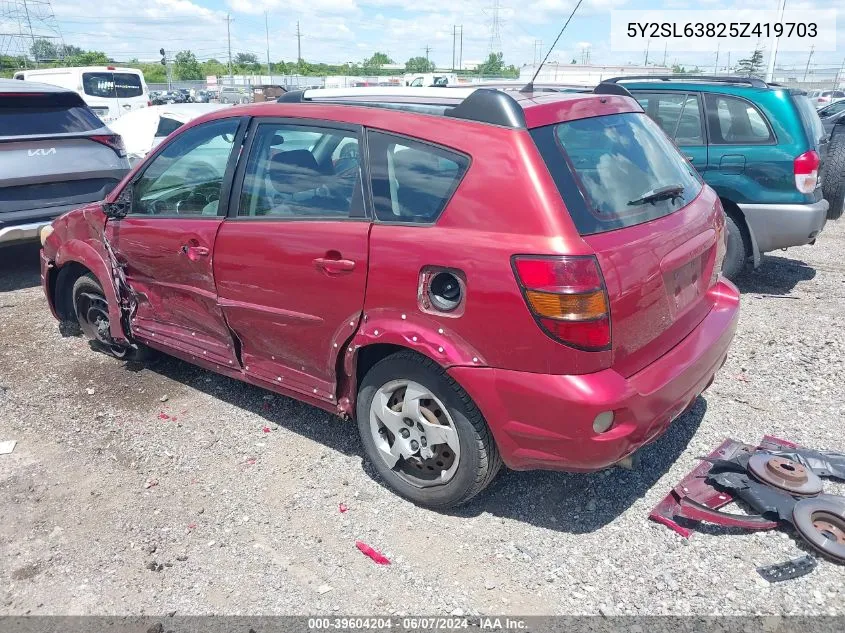 5Y2SL63825Z419703 2005 Pontiac Vibe