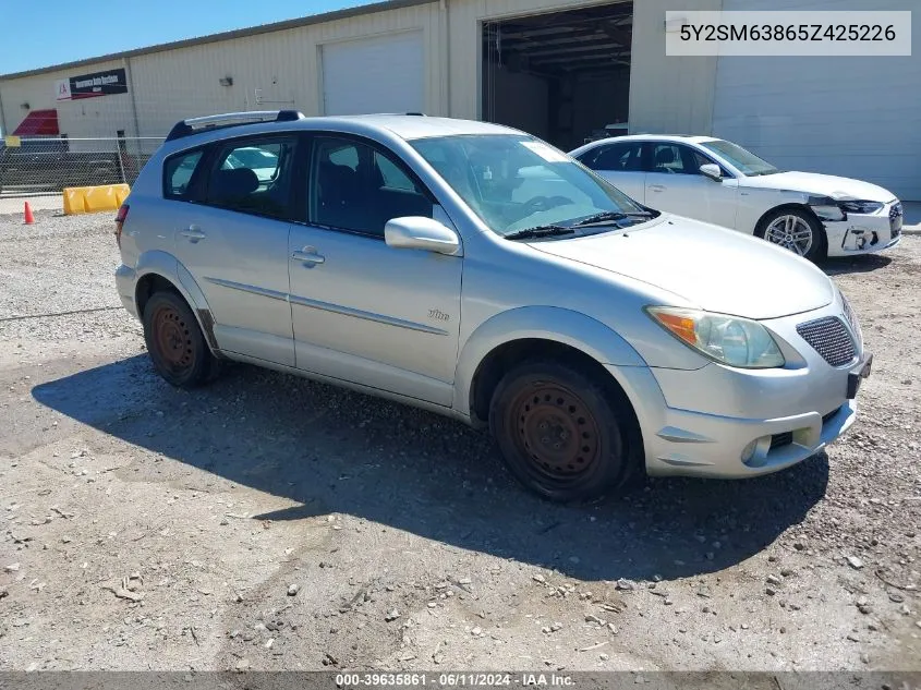 2005 Pontiac Vibe VIN: 5Y2SM63865Z425226 Lot: 39635861