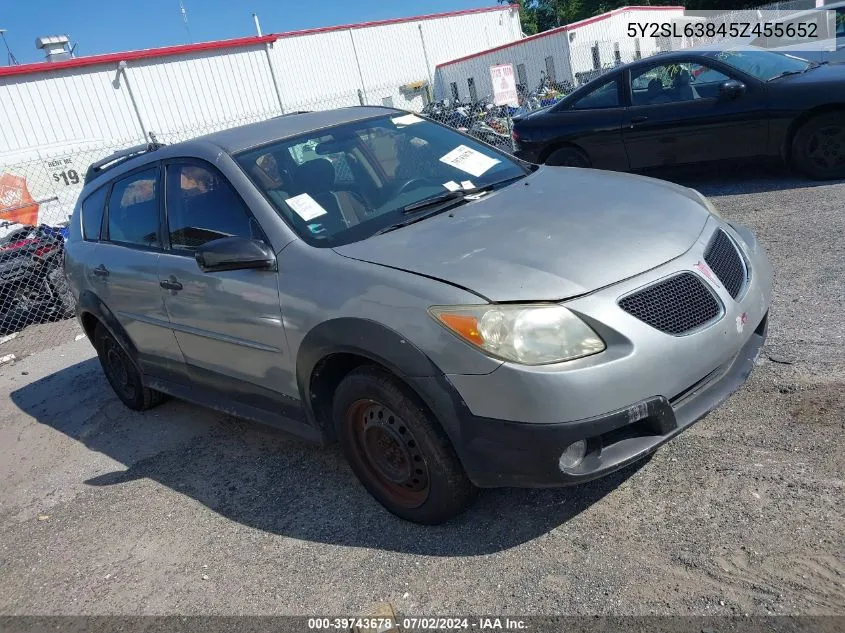 5Y2SL63845Z455652 2005 Pontiac Vibe