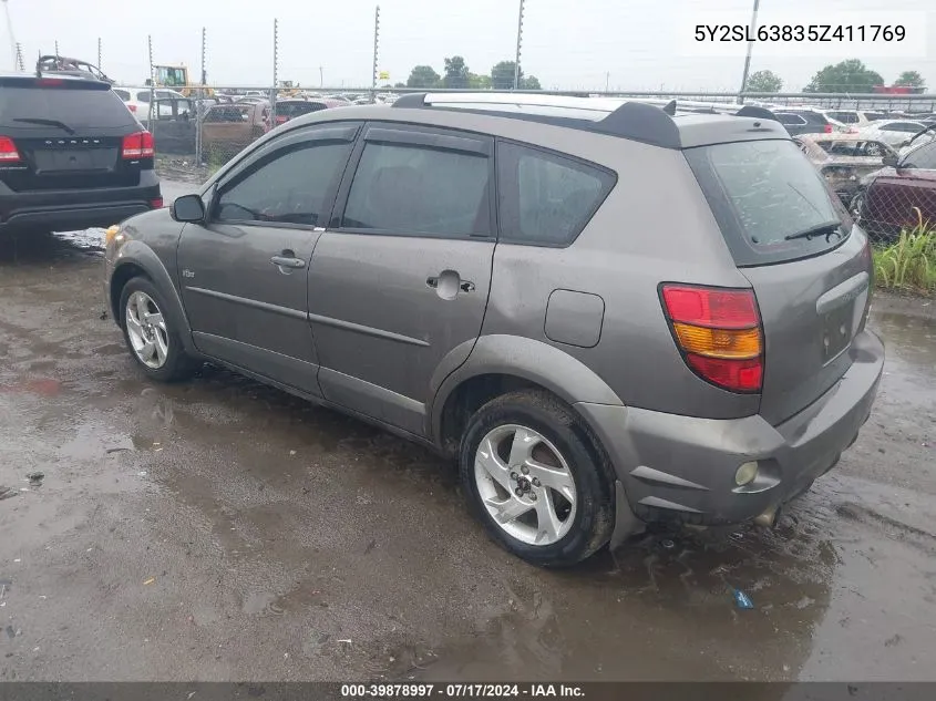 5Y2SL63835Z411769 2005 Pontiac Vibe