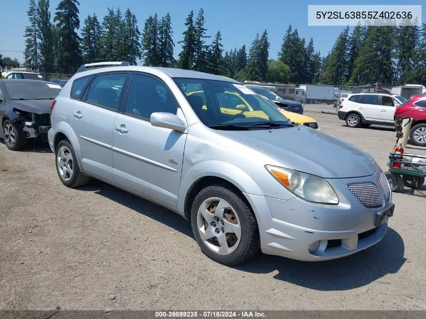 5Y2SL63855Z402636 2005 Pontiac Vibe