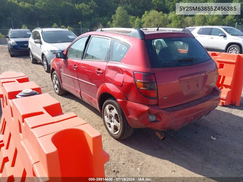 5Y2SM63855Z456385 2005 Pontiac Vibe