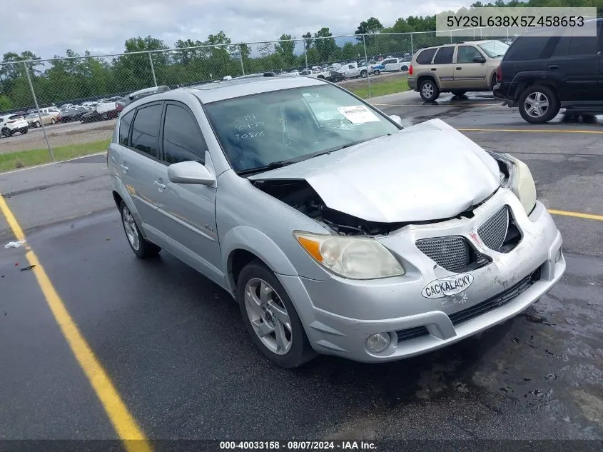 5Y2SL638X5Z458653 2005 Pontiac Vibe