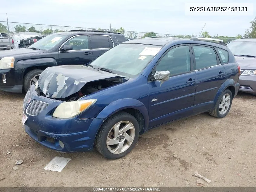 2005 Pontiac Vibe VIN: 5Y2SL63825Z458131 Lot: 40110779