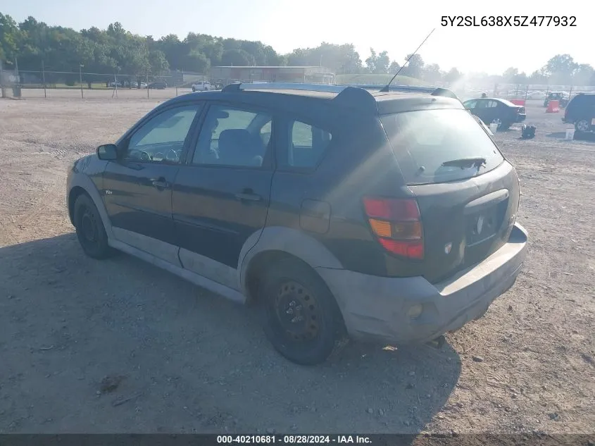 5Y2SL638X5Z477932 2005 Pontiac Vibe