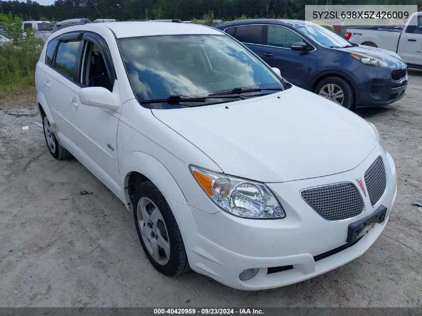 5Y2SL638X5Z426009 2005 Pontiac Vibe