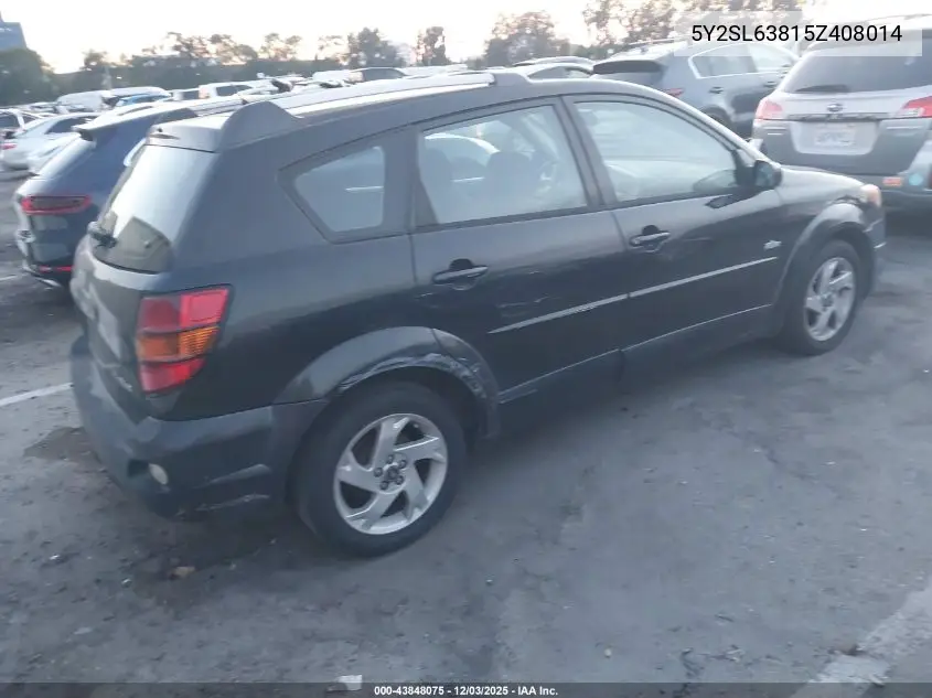 5Y2SL63815Z408014 2005 Pontiac Vibe