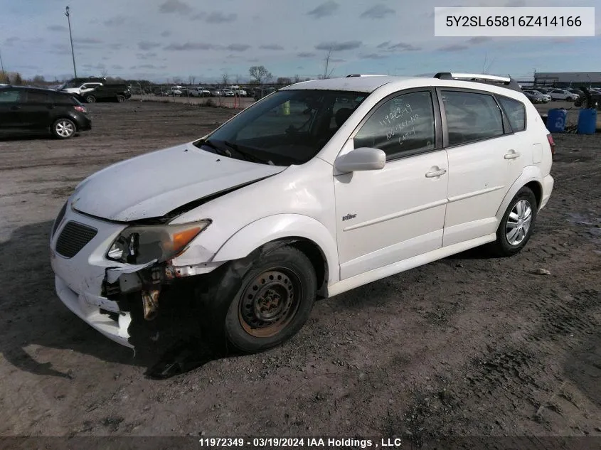 5Y2SL65816Z414166 2006 Pontiac Vibe