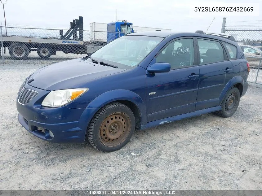 5Y2SL65876Z432669 2006 Pontiac Vibe