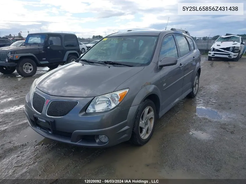 5Y2SL65856Z431438 2006 Pontiac Vibe