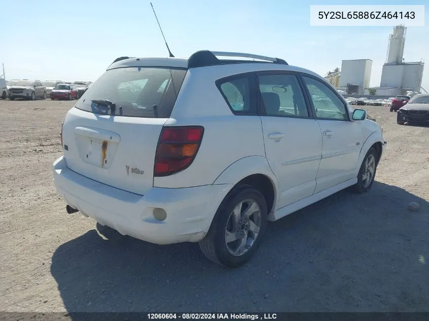 5Y2SL65886Z464143 2006 Pontiac Vibe