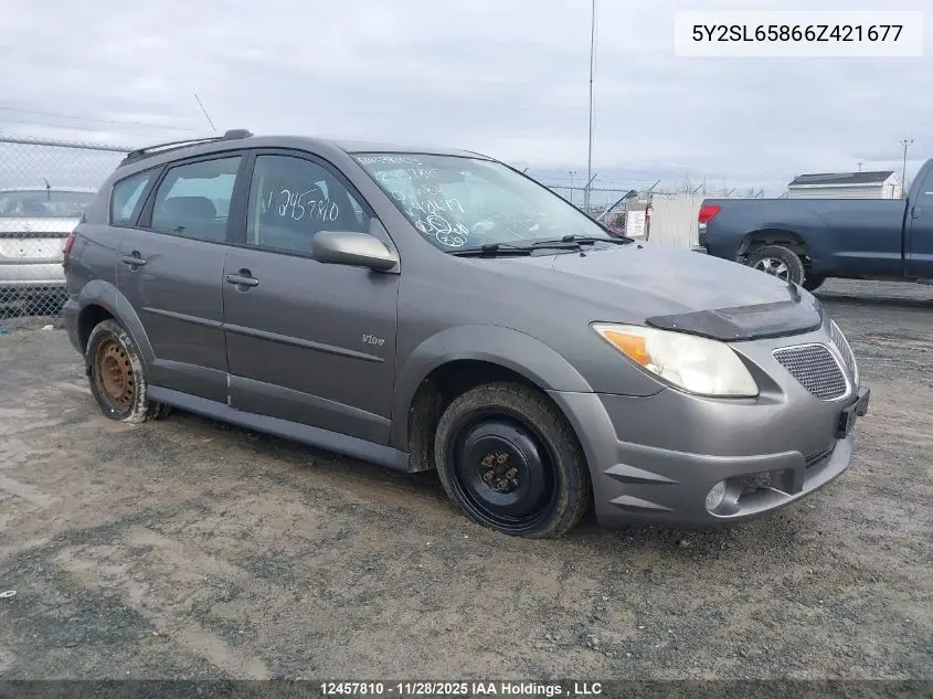 5Y2SL65866Z421677 2006 Pontiac Vibe