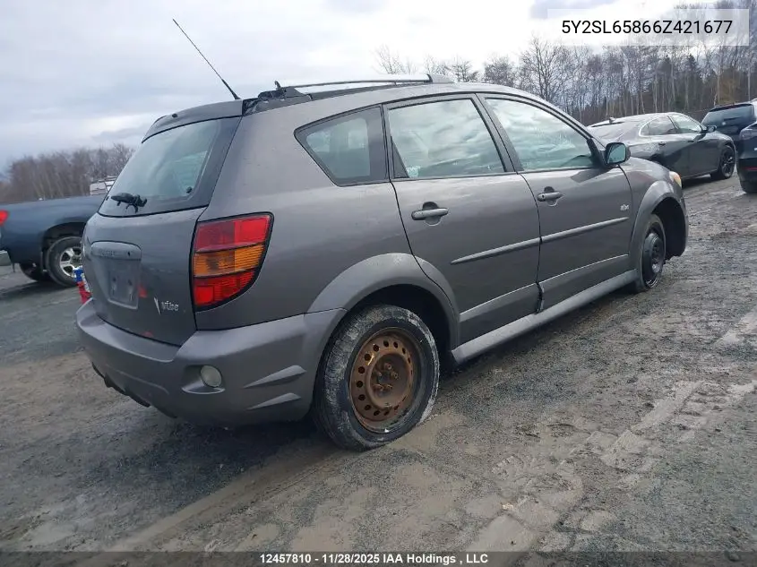 5Y2SL65866Z421677 2006 Pontiac Vibe