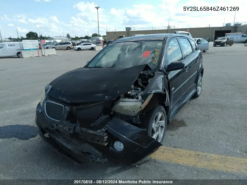 2006 Pontiac Vibe VIN: 5Y2SL65846Z461269 Lot: 20170818