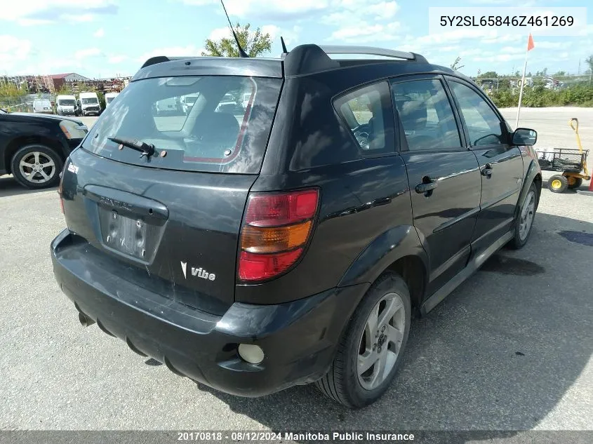 2006 Pontiac Vibe VIN: 5Y2SL65846Z461269 Lot: 20170818