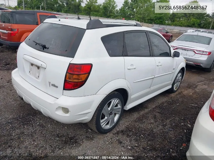 5Y2SL65856Z448367 2006 Pontiac Vibe