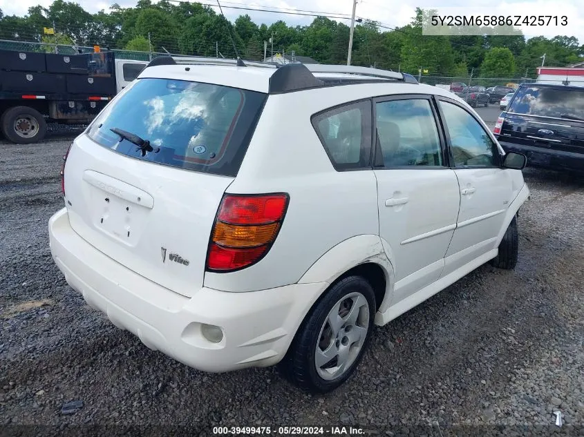 2006 Pontiac Vibe VIN: 5Y2SM65886Z425713 Lot: 39499475