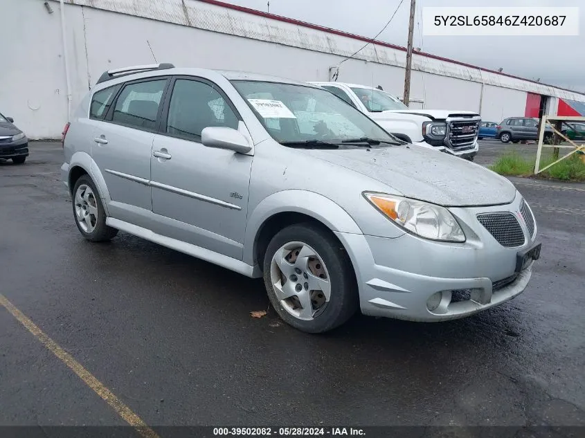 5Y2SL65846Z420687 2006 Pontiac Vibe