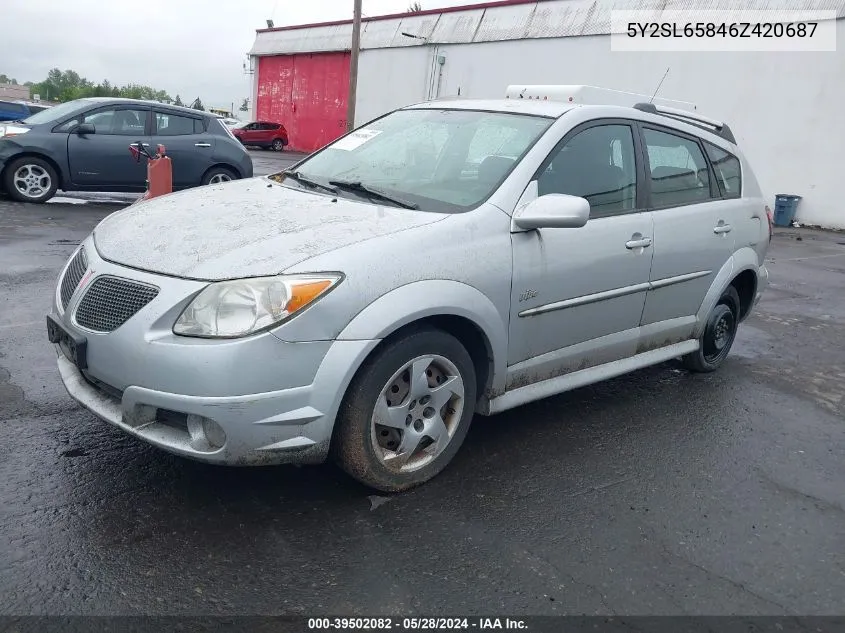 5Y2SL65846Z420687 2006 Pontiac Vibe