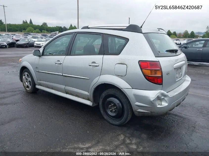 5Y2SL65846Z420687 2006 Pontiac Vibe