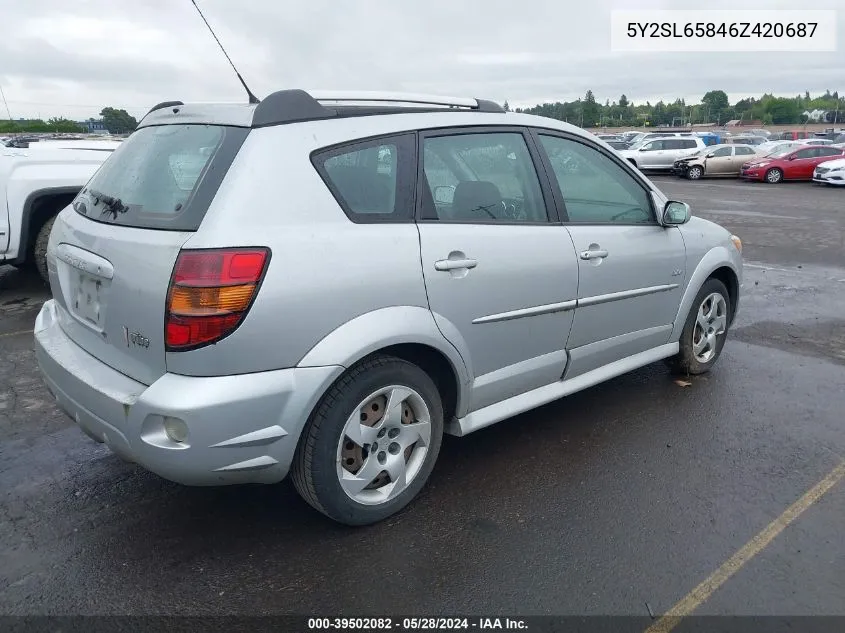 5Y2SL65846Z420687 2006 Pontiac Vibe