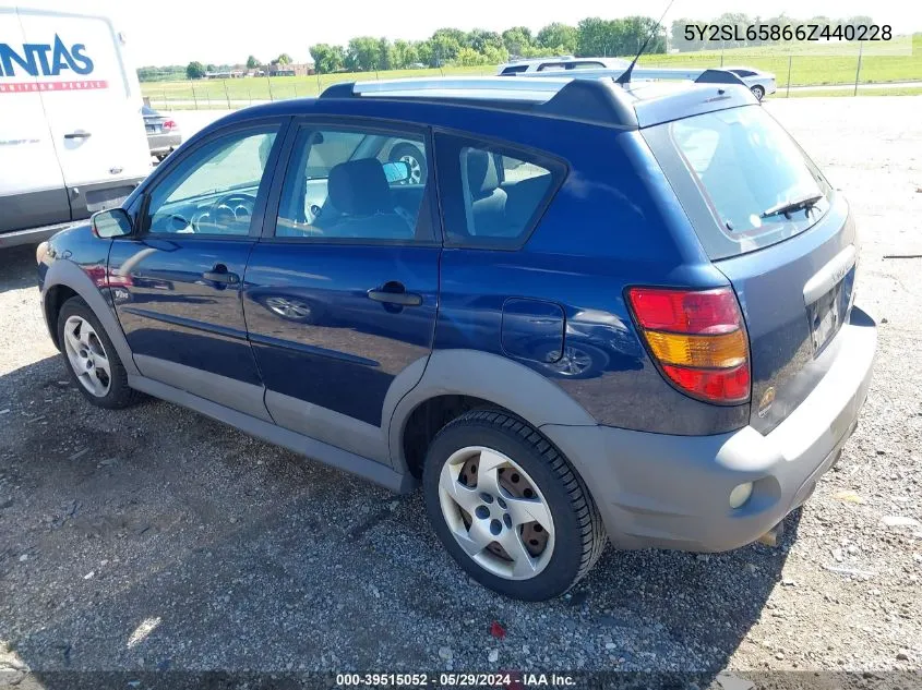 5Y2SL65866Z440228 2006 Pontiac Vibe