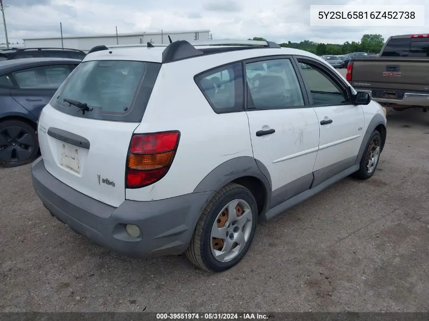 5Y2SL65816Z452738 2006 Pontiac Vibe