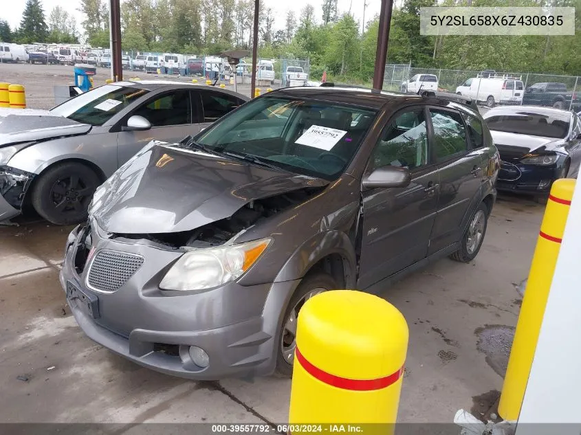 5Y2SL658X6Z430835 2006 Pontiac Vibe