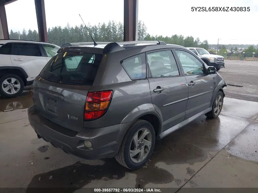 5Y2SL658X6Z430835 2006 Pontiac Vibe