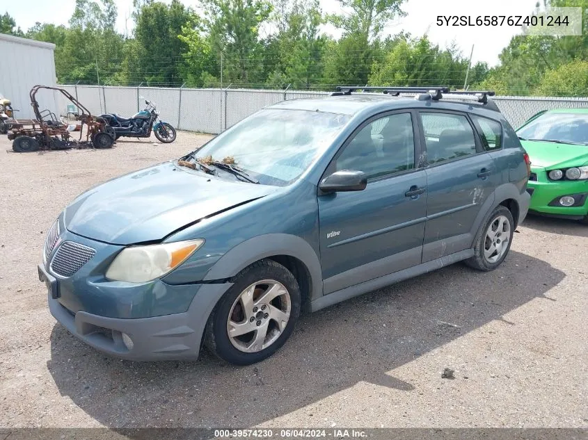 5Y2SL65876Z401244 2006 Pontiac Vibe