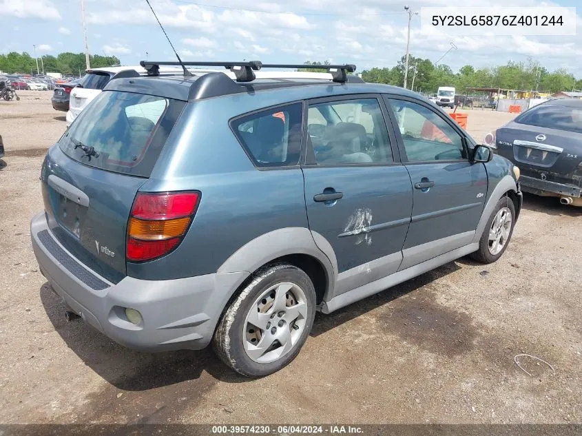 5Y2SL65876Z401244 2006 Pontiac Vibe