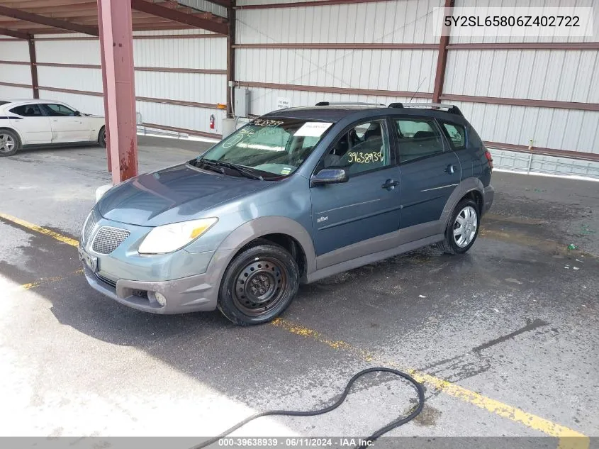 5Y2SL65806Z402722 2006 Pontiac Vibe