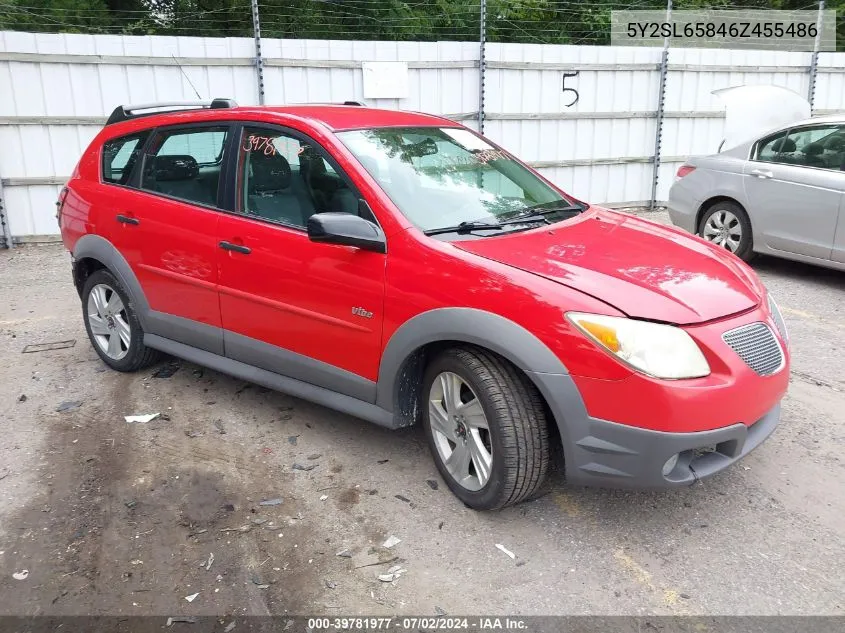 5Y2SL65846Z455486 2006 Pontiac Vibe