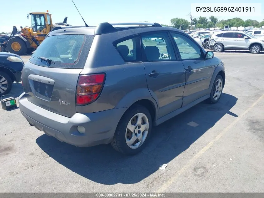 5Y2SL65896Z401911 2006 Pontiac Vibe